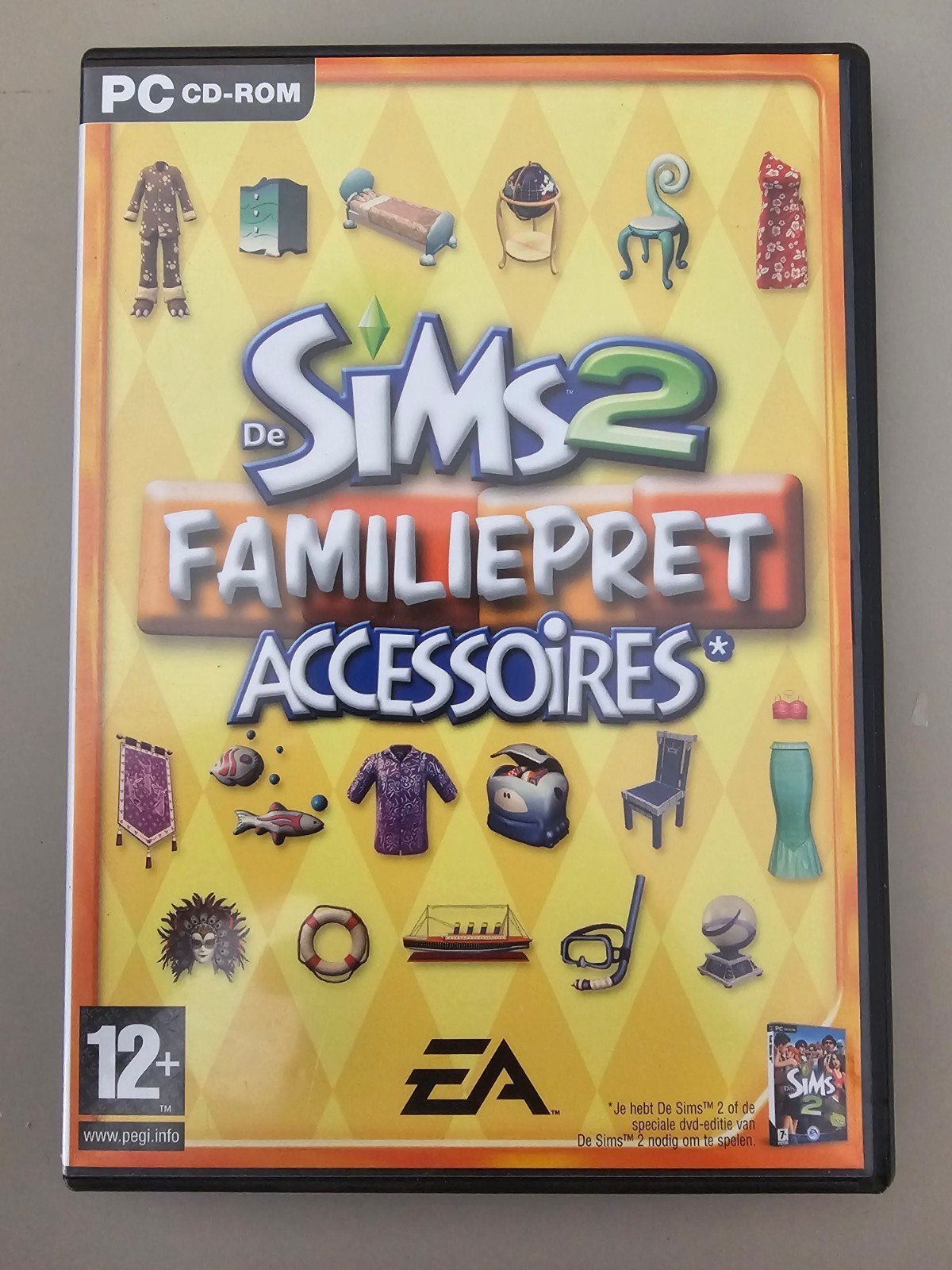 Pc game De Sims 2 familiepret accessoires, Spelcomputers en Games, Games | Pc, Zo goed als nieuw, Strategie en Constructie, 1 speler