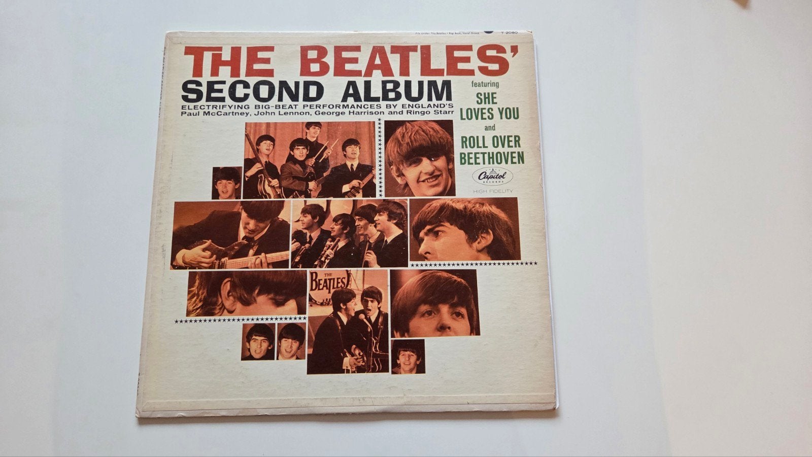 The Beatles Second Album Originele 1e persing 1964 Usa, LP, Gebruikt, Originele persing, 12 inch