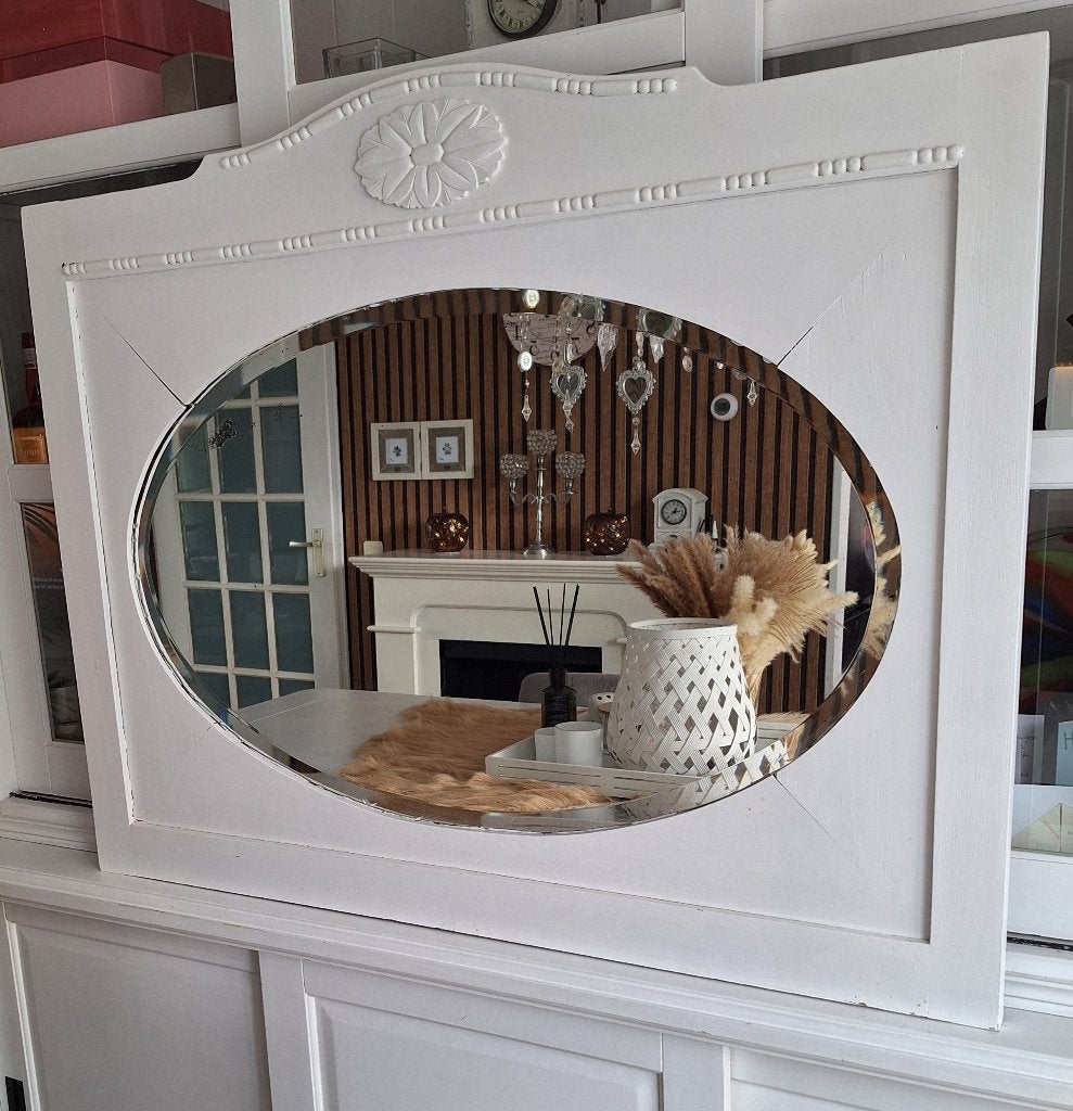 Oude spiegel, Huis en Inrichting, Woonaccessoires | Spiegels, Ophalen, Gebruikt, 100 tot 125 cm, Minder dan 100 cm