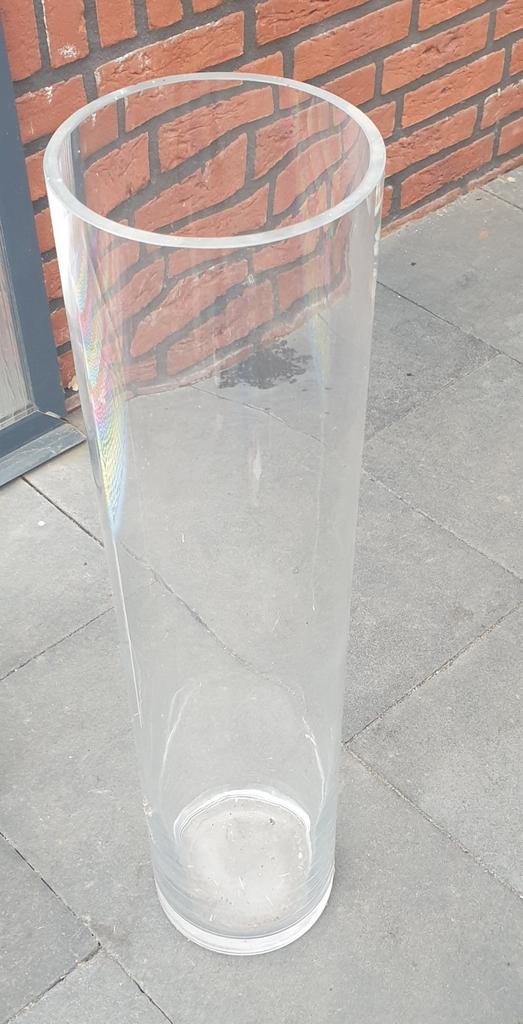 Grote cilindervormige vaas GRATIS, Ophalen, Overige kleuren, Minder dan 50 cm, Glas