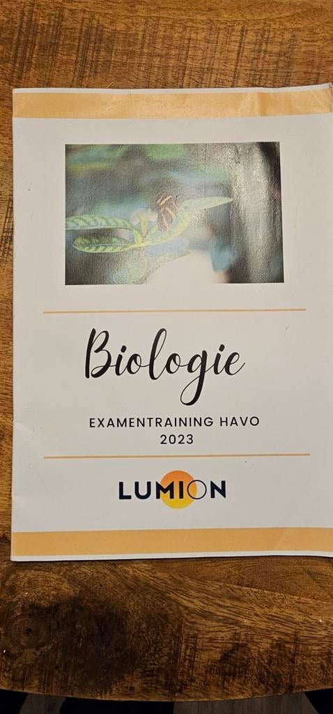 Biologie Examentraining HAVO 2023 - Lumion, Zo goed als nieuw, Lumion, Beta, HBO
