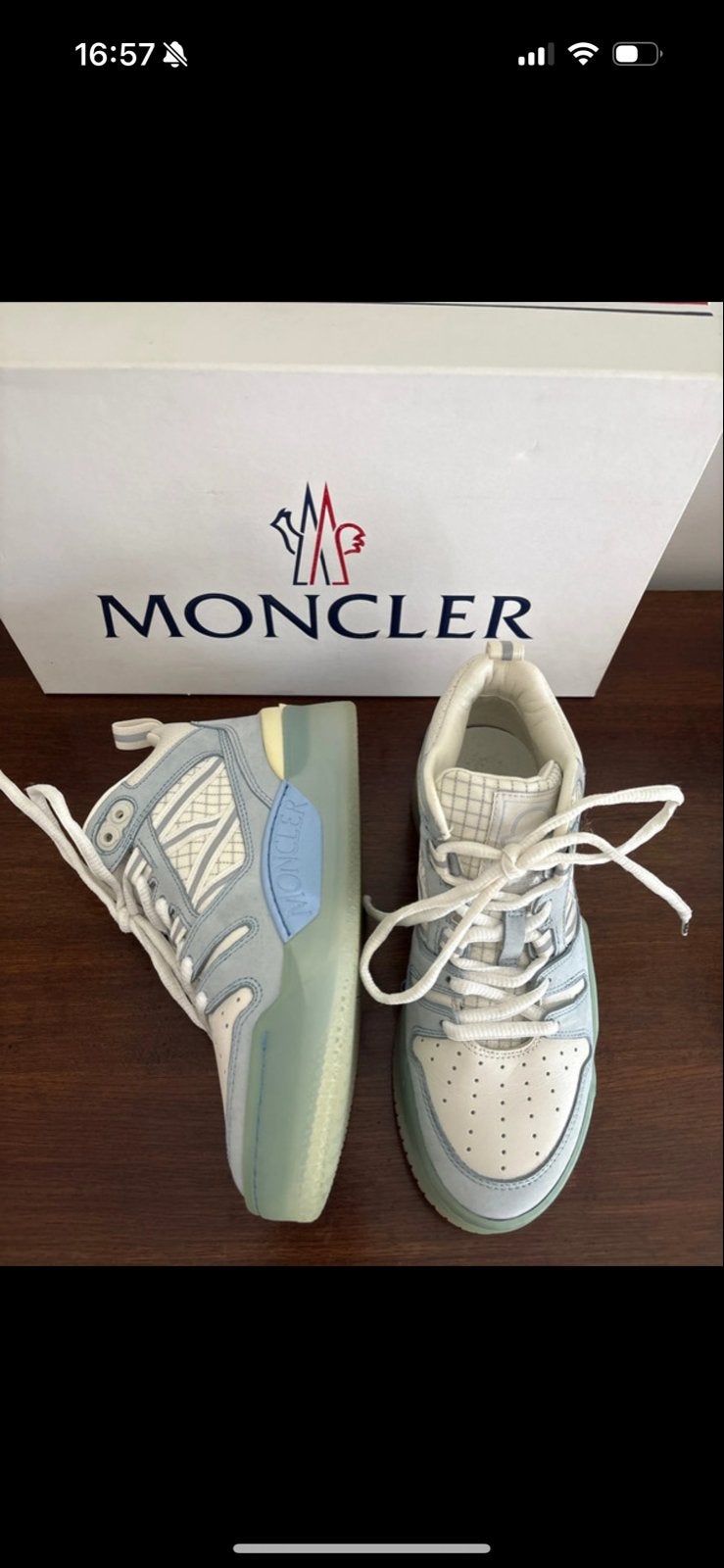 Moncler Pivot Mid sneakers maat 36, Blauw, Nieuw, Ophalen of Verzenden, Sneakers of Gympen