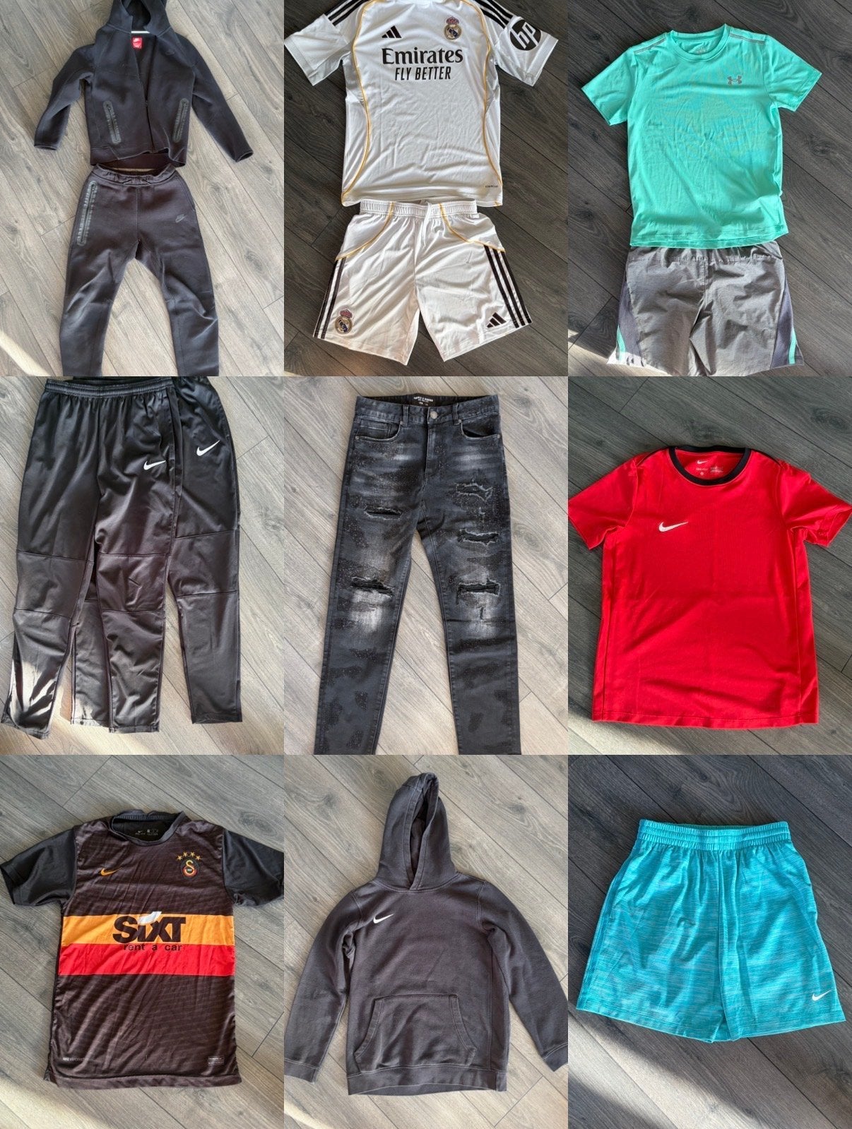 Diverse kleding en accessoires: Nike, Adidas, Gucci, LV, Kleding | Heren, Overige kleuren, Nieuw, Overige maten, Ophalen of Verzenden