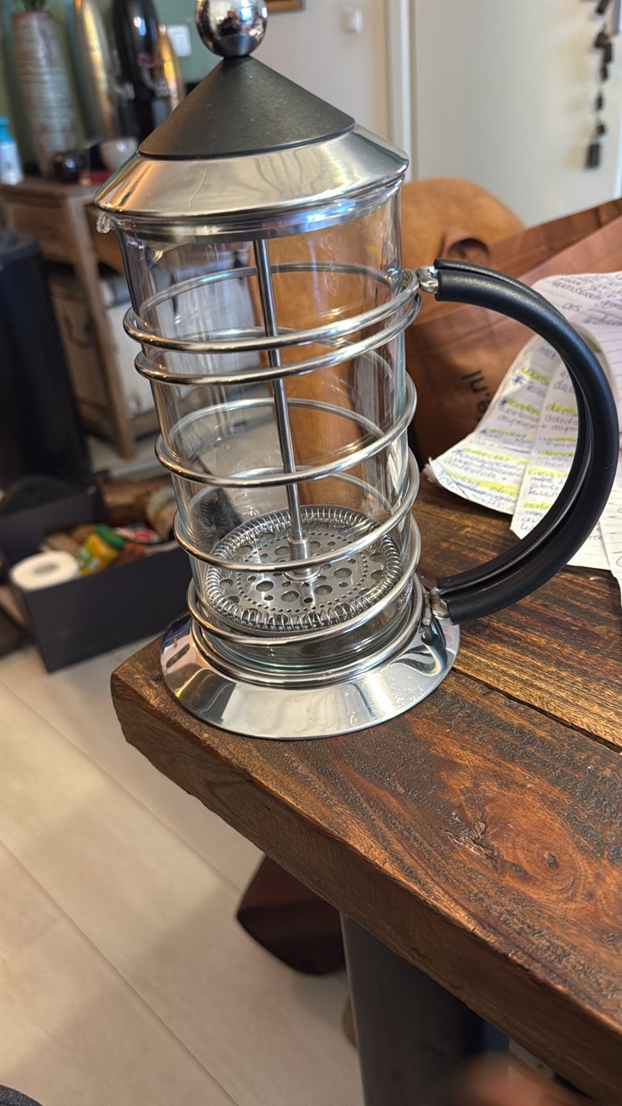 Vintage Carlo Giannini French Press | Italiaans design, Ophalen, Zo goed als nieuw