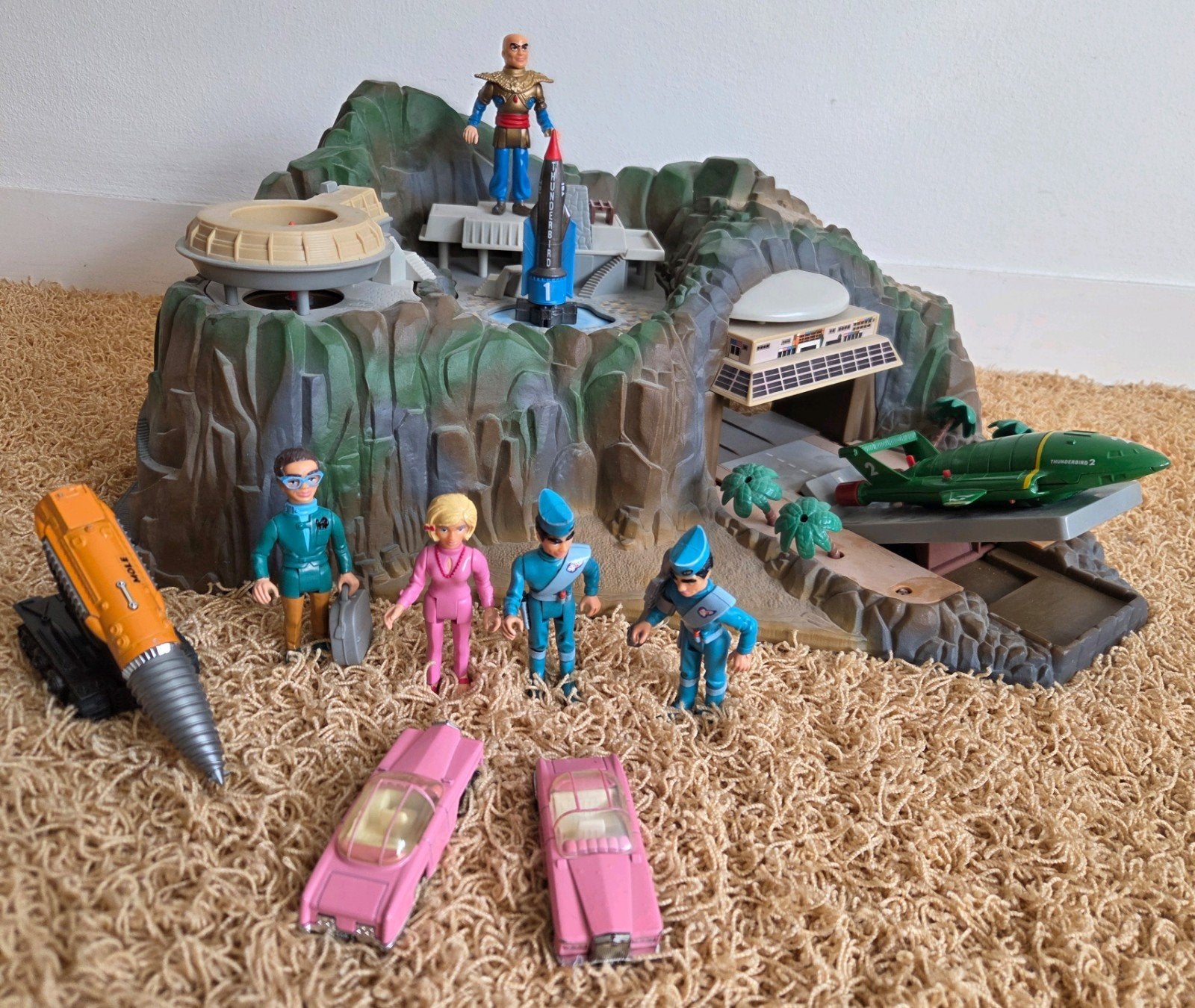 Thunderbirds Speelset met Figuren en Voertuigen, Ophalen, Gebruikt