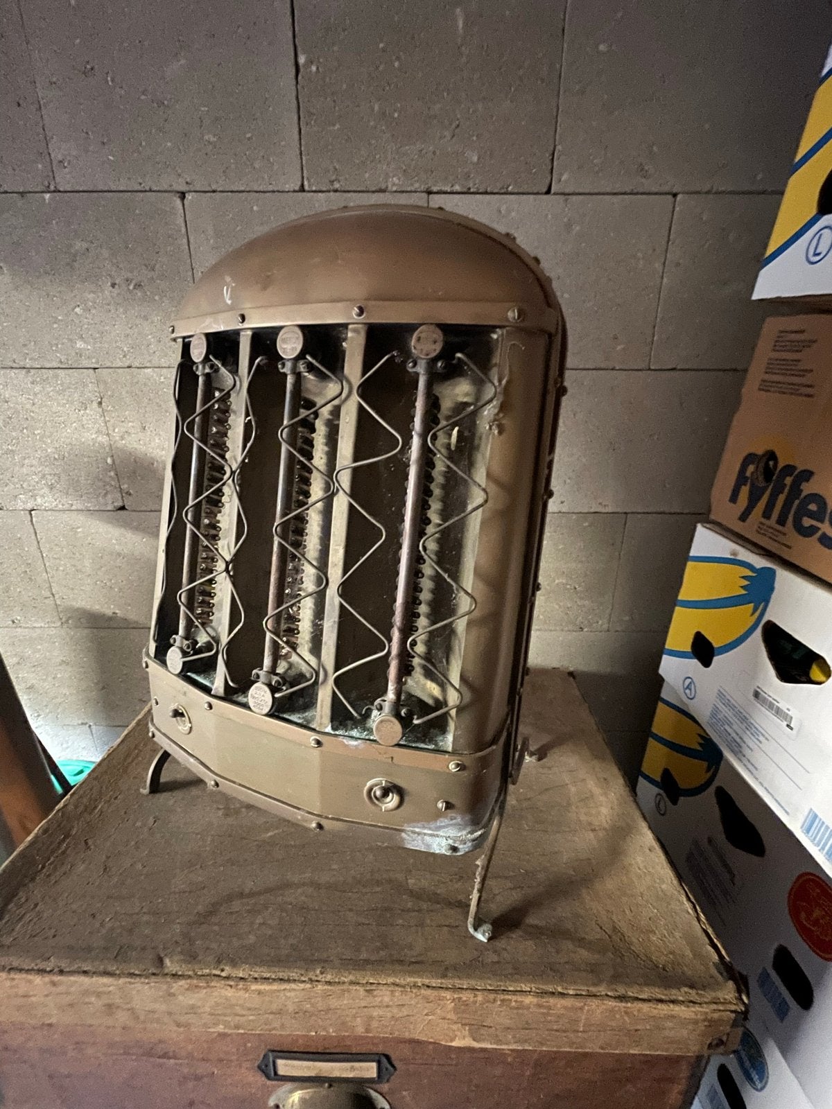 Antieke Art Deco Inventum elektrische kachel - Jaren '30, Antiek en Kunst, Ophalen of Verzenden