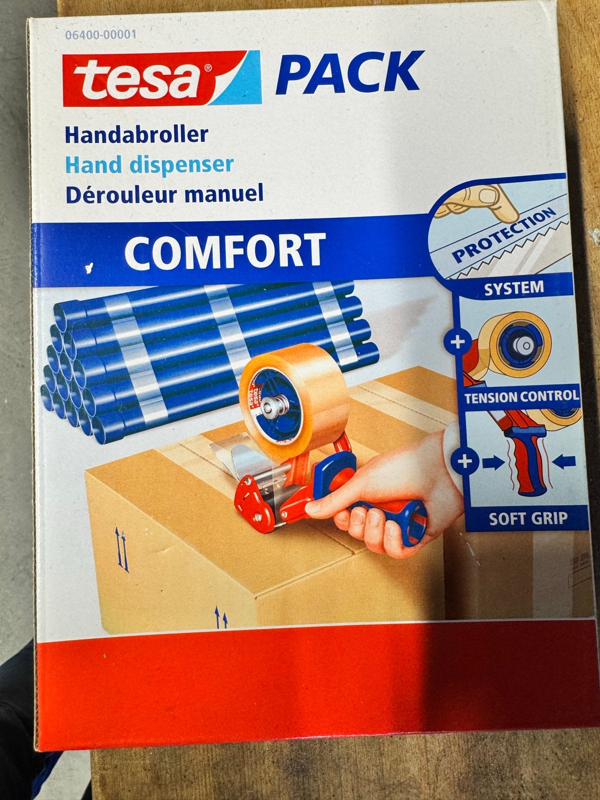 Tesa Pack Handafroller Comfort - Nieuw in verpakking, Ophalen of Verzenden