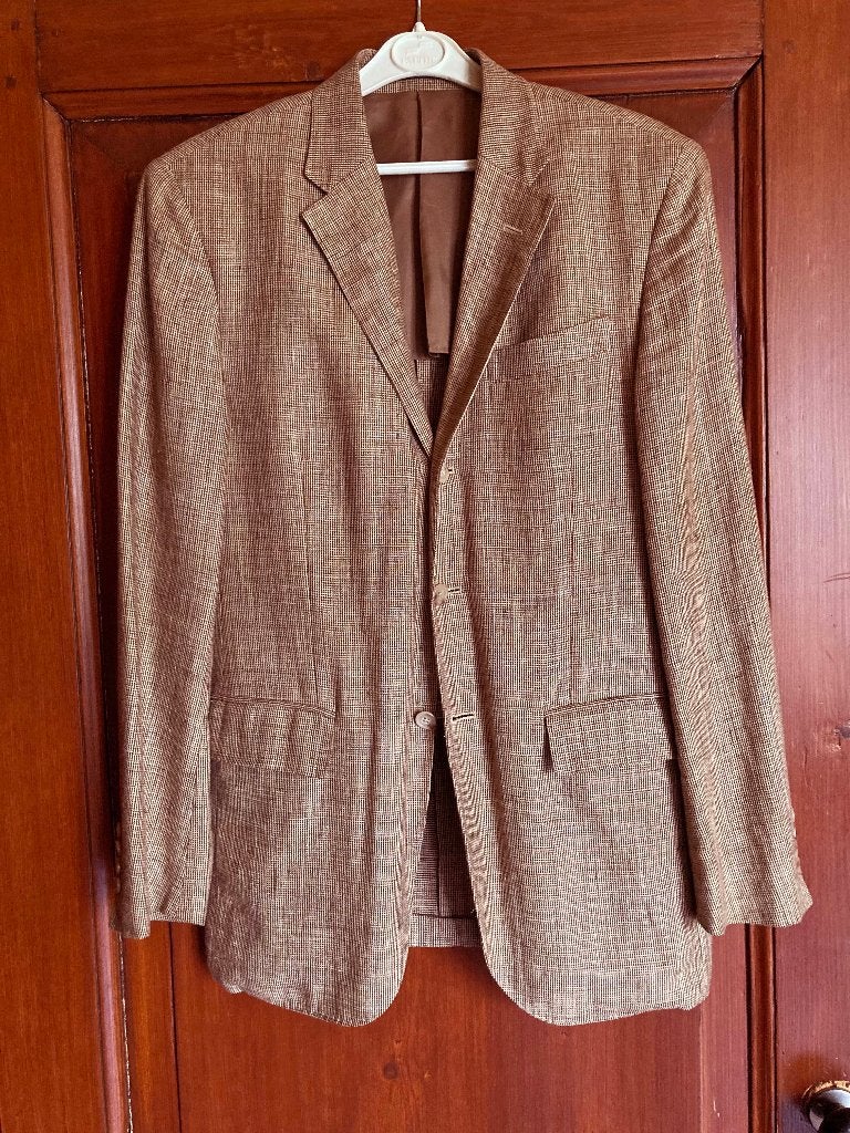 Polo Ralph Lauren heren zomercolbert zijde/linnen maat 48, Overige kleuren, Maat 48/50 (M), Ophalen of Verzenden, Polo Ralph Lauren