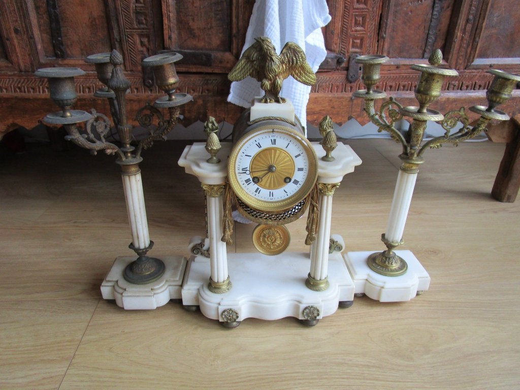 Franse pendule mantelklok, Antiek en Kunst, Antiek | Klokken, Ophalen