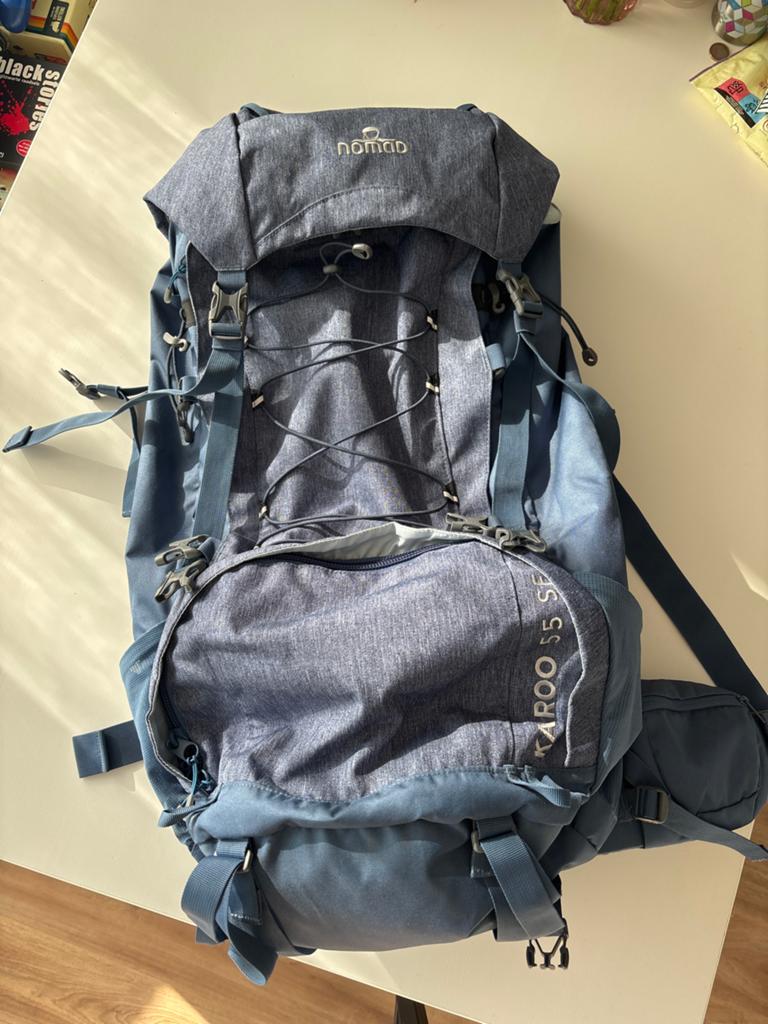 Nomad Karoo 55 SF Trekkingrugzak - Zo goed als nieuw, Nomad, 25 tot 40 cm, Ophalen of Verzenden, Zo goed als nieuw
