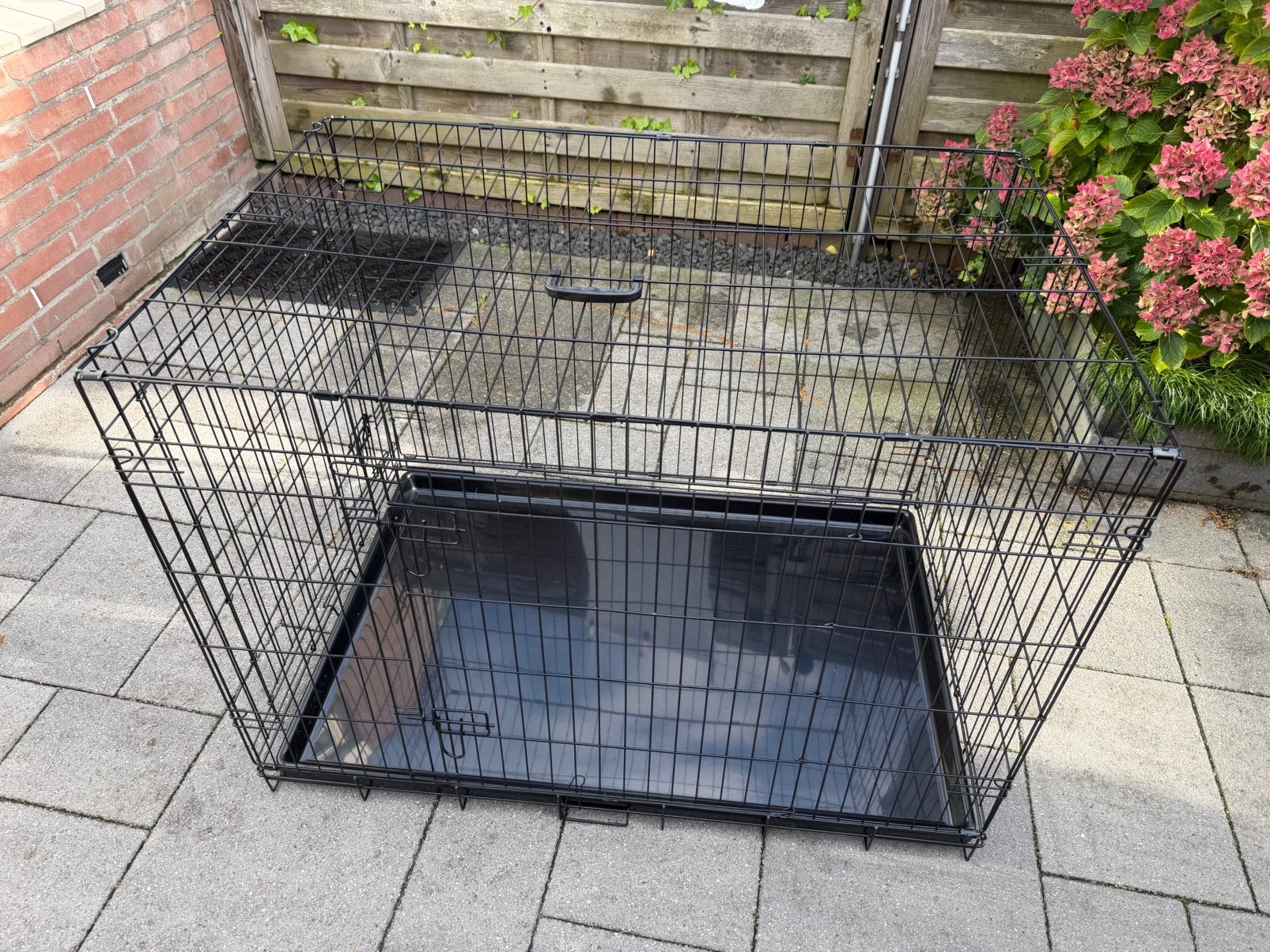 Adori hondenbench 107x71x77 cm (zwart), Dieren en Toebehoren, Ophalen, Zo goed als nieuw