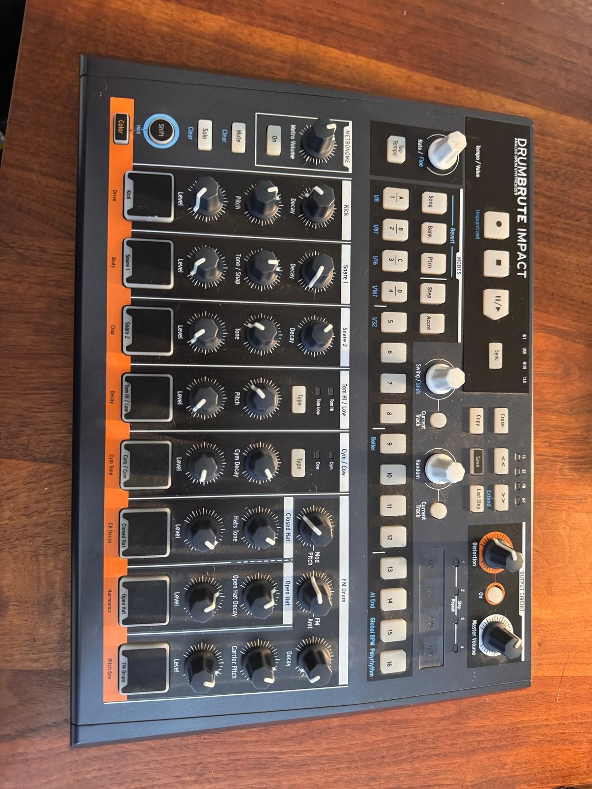 Arturia DrumBrute Impact - Analoge Drummachine, Overige merken, Zo goed als nieuw, Met midi-aansluiting, Overige aantallen