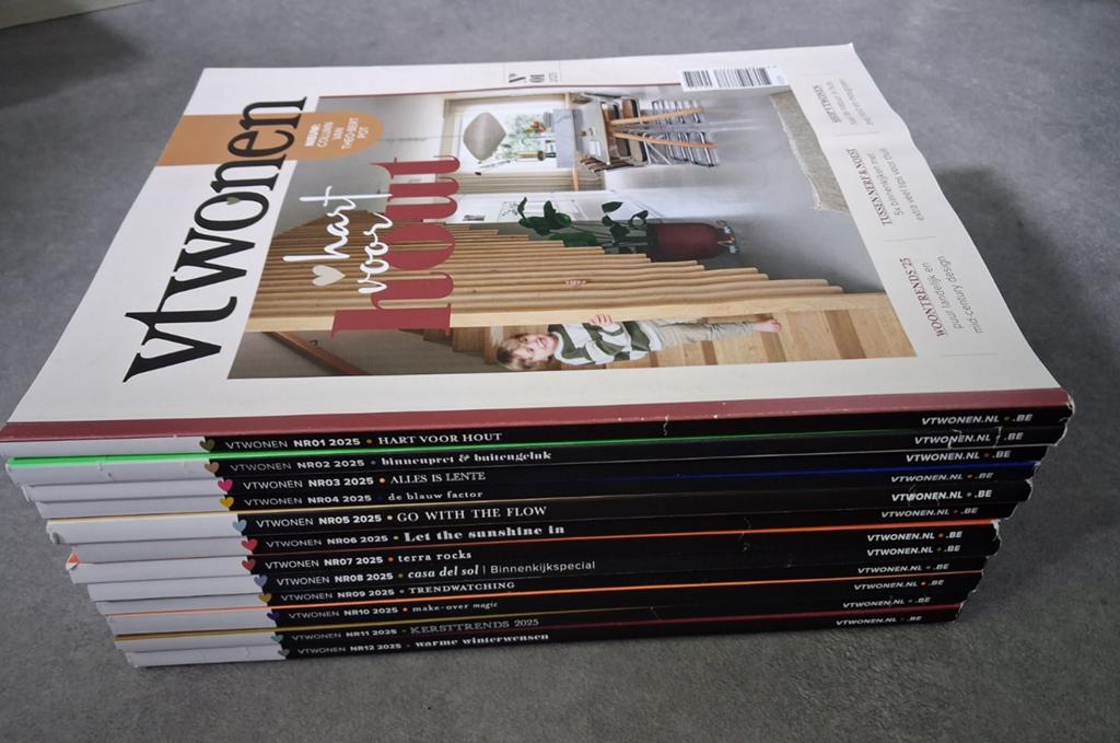 VT wonen tijdschriften, complete jaargang 2025, Boeken, Tijdschriften en Kranten, Ophalen of Verzenden, Zo goed als nieuw, Overige typen