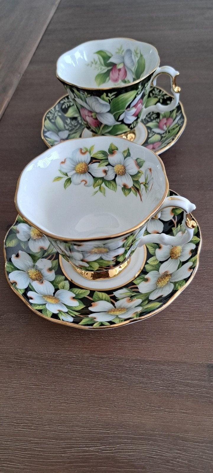Royal Albert Provincial Flowers Theekopjes Set, Antiek en Kunst, Antiek | Servies los, Ophalen of Verzenden