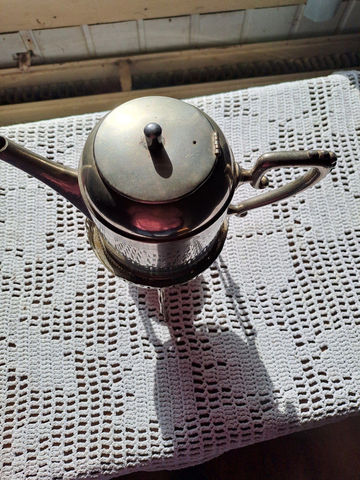 Vintage Daalderop theepot met rechaud, Made in Holland, Antiek en Kunst, Ophalen of Verzenden