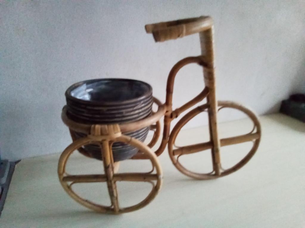 Bamboo fietsje planten standaard, Ophalen of Verzenden, Zo goed als nieuw