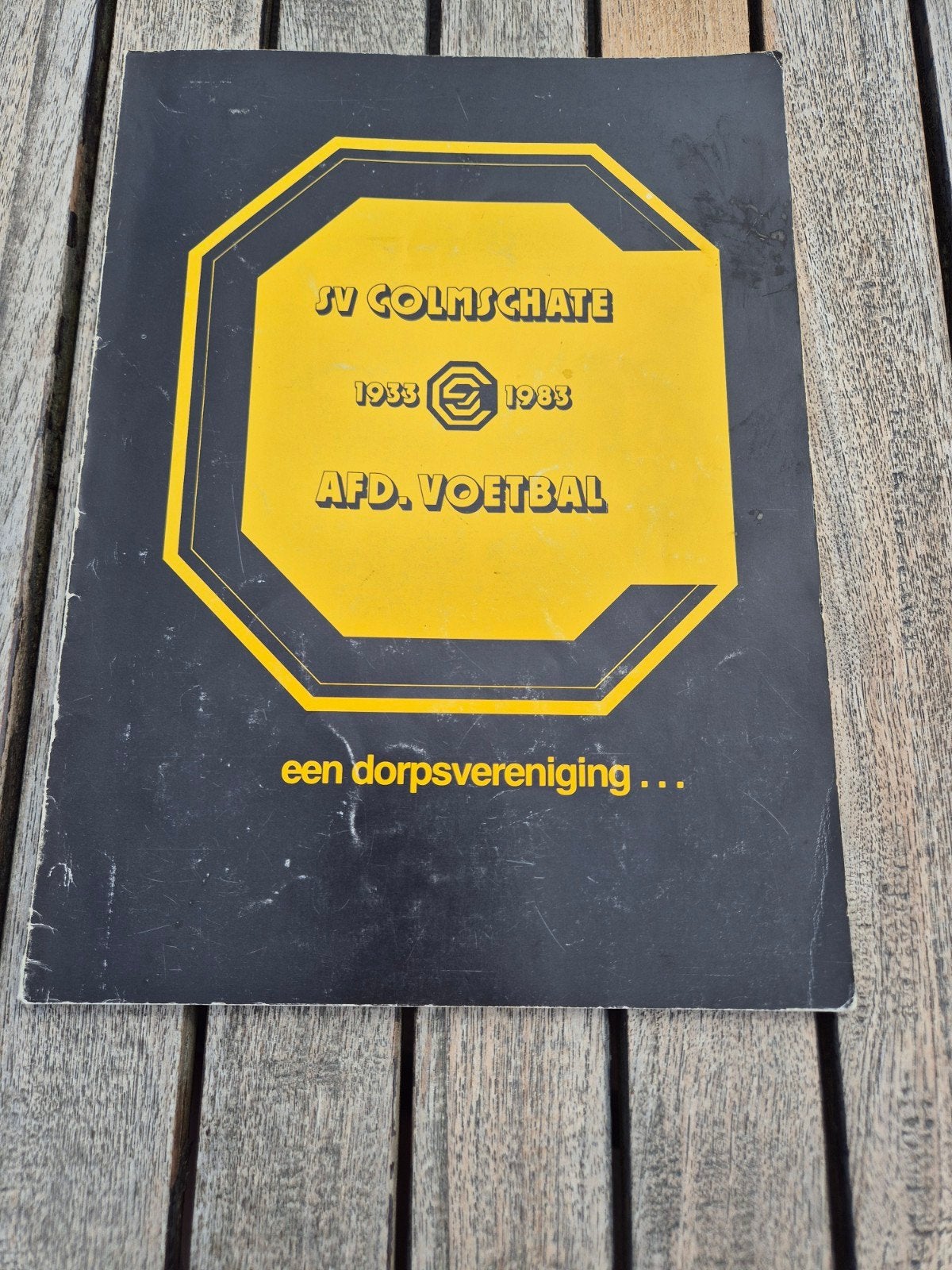 Boek SV Colmschate afd. Voetbal 1933-1983, Gelezen, Ophalen of Verzenden, Marjorie Berghuis, Balsport