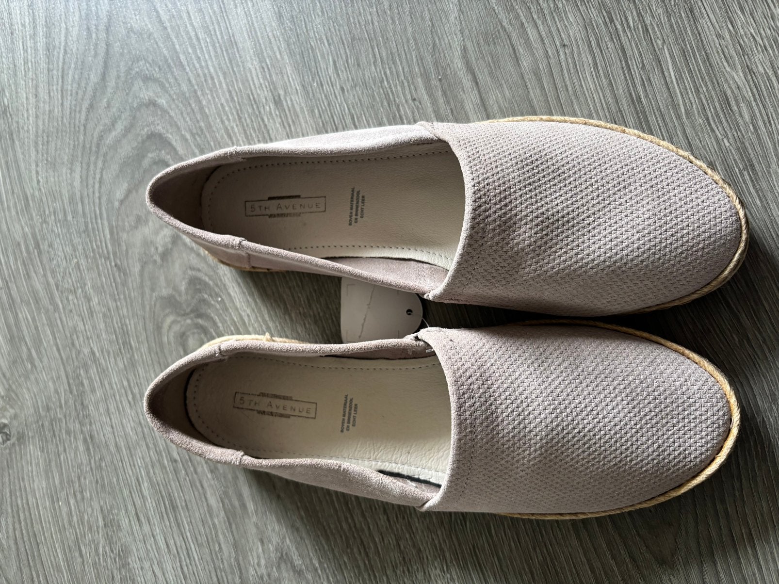 Leren espadrilles, grijs maat 39, Kleding | Dames, Schoenen, Nieuw, Ophalen of Verzenden, Espadrilles of Moccasins, Grijs