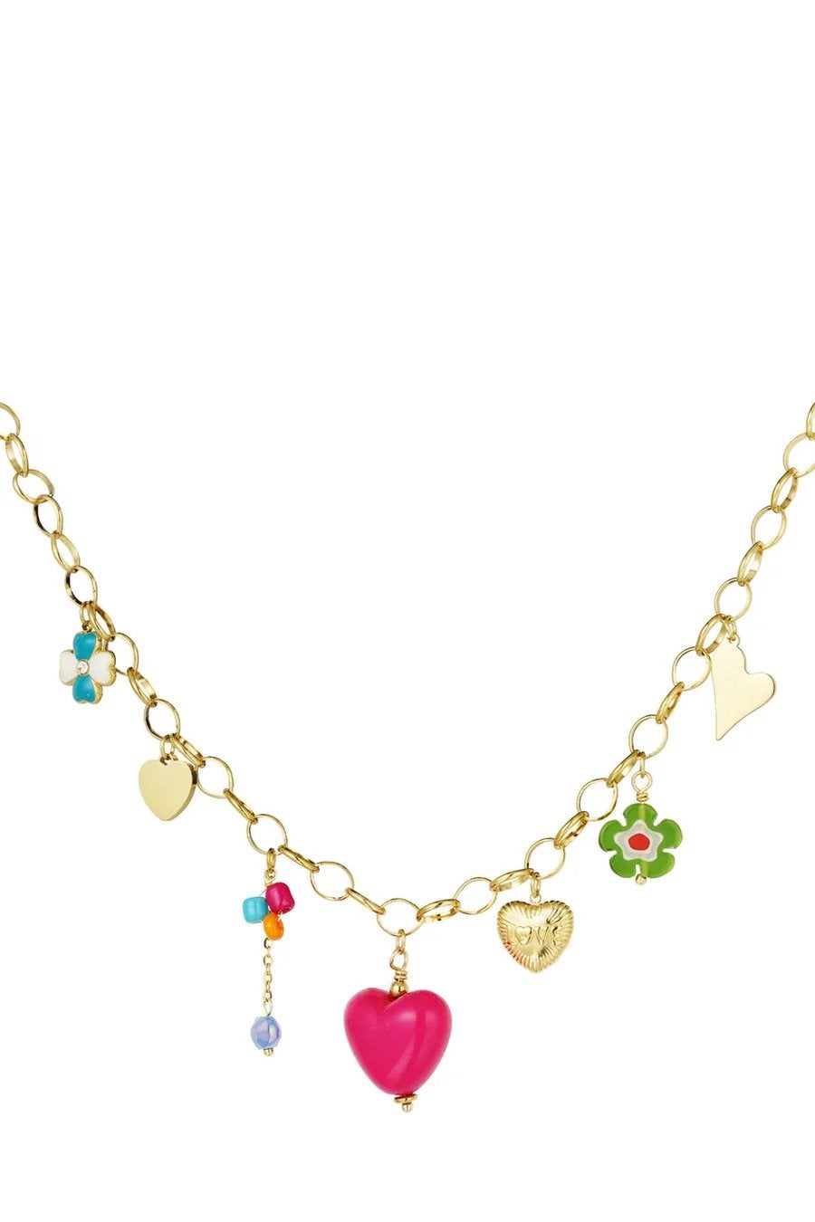 Bedel ketting nieuw. Stainless steel, Verzenden, Zo goed als nieuw, Goud, Overige materialen