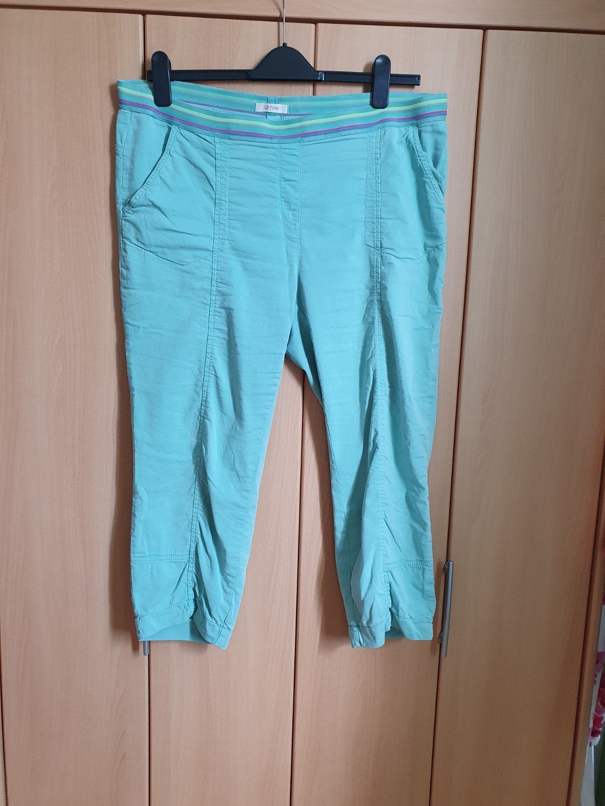 Toni broek, mint groen, maat 46, Kleding | Dames, Zwart, Maat 46/48 (XL) of groter, Ophalen of Verzenden, Driekwart