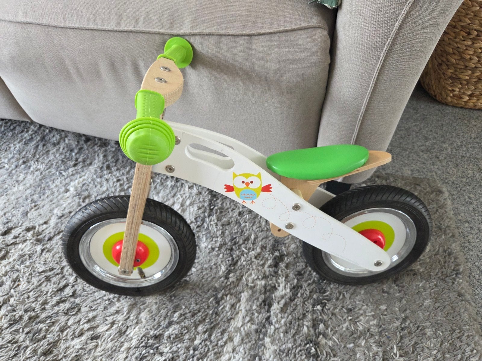 Scratch Loopfiets met Uil Thema - Zo goed als nieuw, Ophalen, Gebruikt, Loopfiets