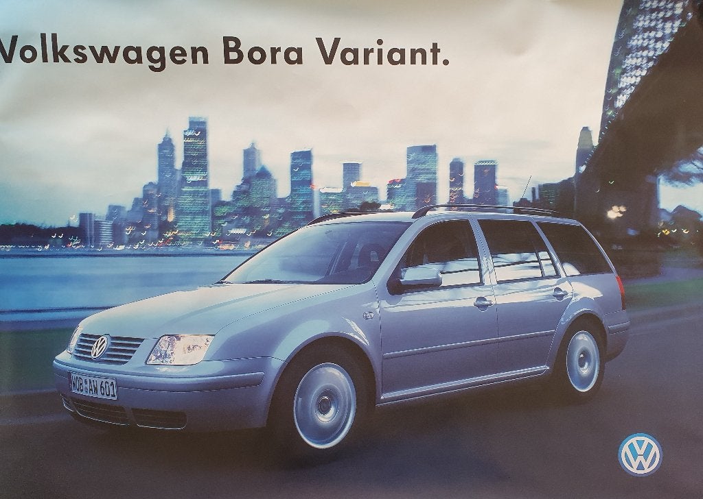 Poster VW Bora Variant, Verzenden, Deurposter of groter, Rechthoekig Liggend, Zo goed als nieuw