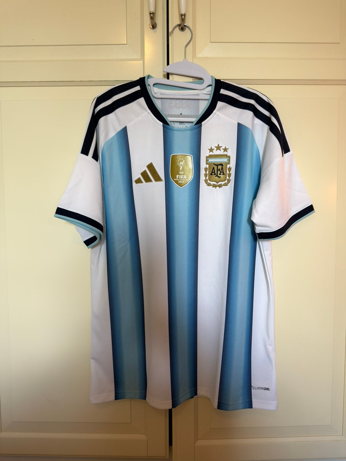 Argentinië thuisshirt WK 2026 nieuw met kaartjes, Maat L, Ophalen of Verzenden, Nieuw, Shirt