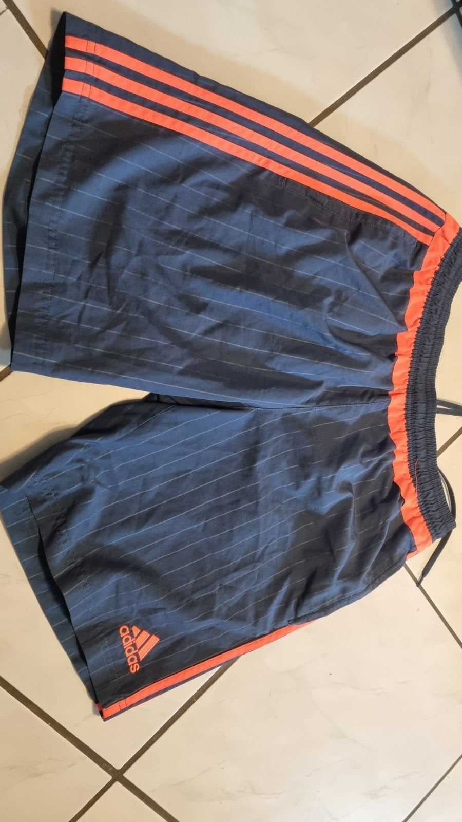 Adidas sportshort - Maat L - Blauw/Oranje, Maat 52/54 (L), Adidas, Gedragen, Algemeen