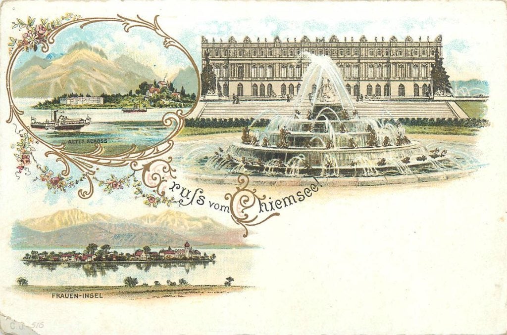 379-127-019 Chiemsee Litho, Ophalen of Verzenden, Voor 1920, Duitsland