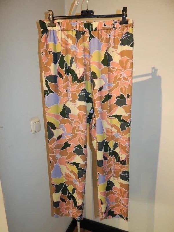 Dries van Noten geweldig mooie broek bloemen print BE 44, Lang, Gedragen, Meerkleurig, Verzenden