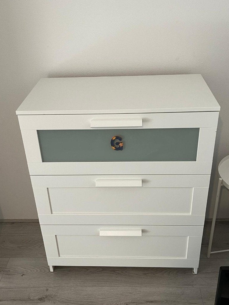 2x White 3-Drawer Chests / Dressers (IKEA Malm Style), Huis en Inrichting, Kasten | Ladekasten, Ophalen, 50 tot 100 cm, Zo goed als nieuw