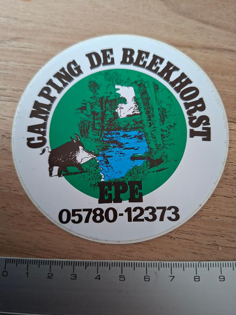 Sticker Epe camping, Verzamelen, Stickers, Ophalen of Verzenden, Zo goed als nieuw, Bedrijf of Vereniging