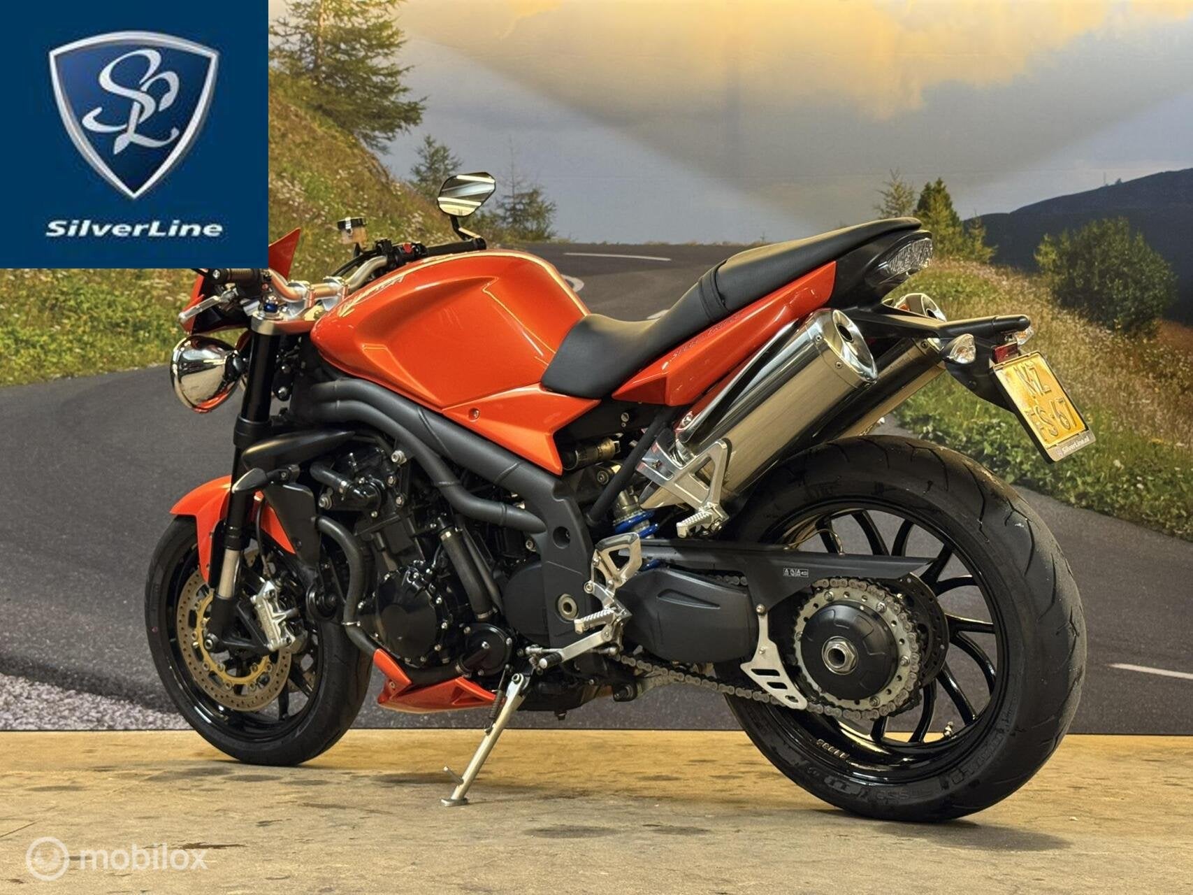 Triumph Speed Triple 1050 – 2009 – Blazing Orange, 1050 cc, Meer dan 35 kW, Toermotor, Handgeschakeld