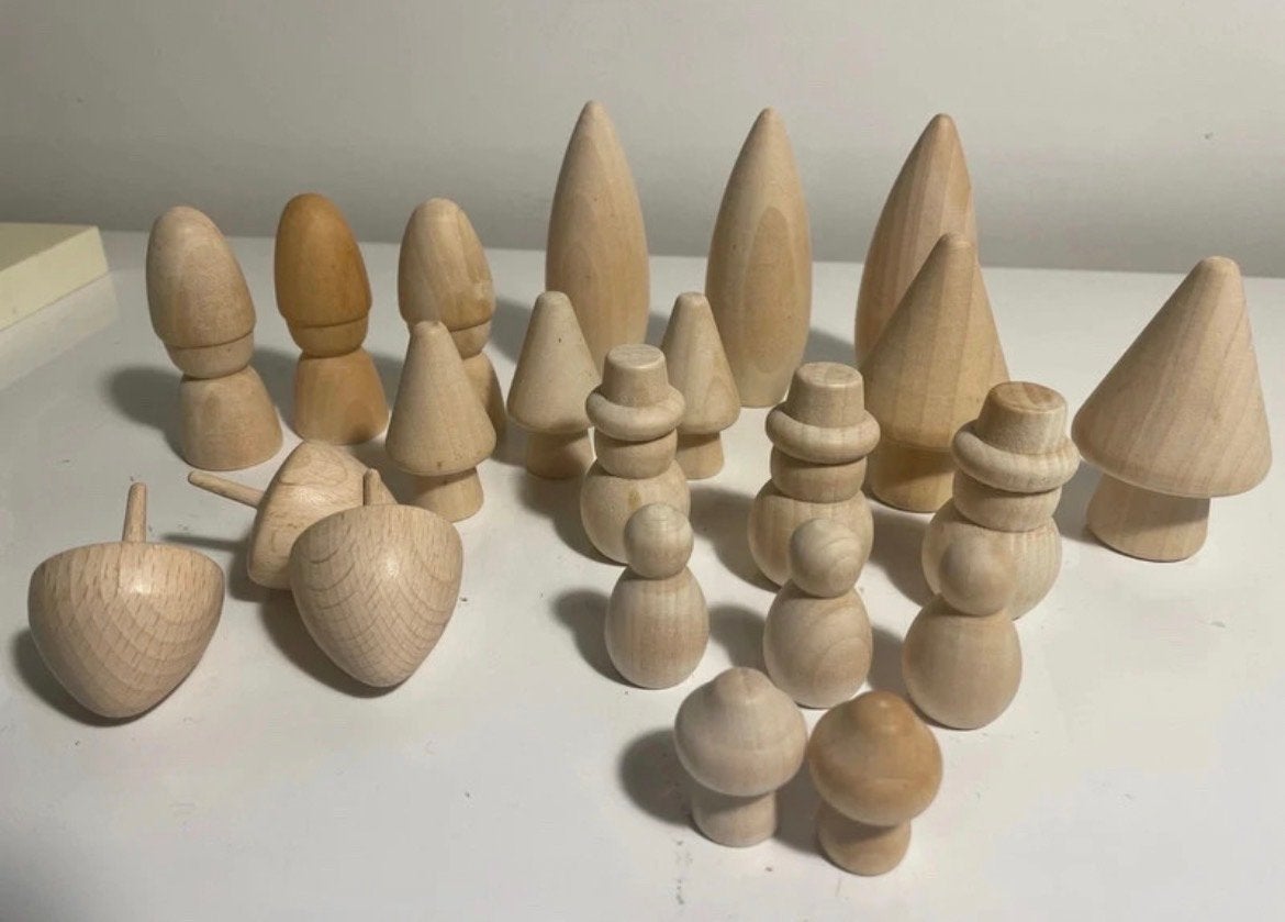 Houten figuren voor knutselen of decoratie, Ophalen of Verzenden, Zo goed als nieuw