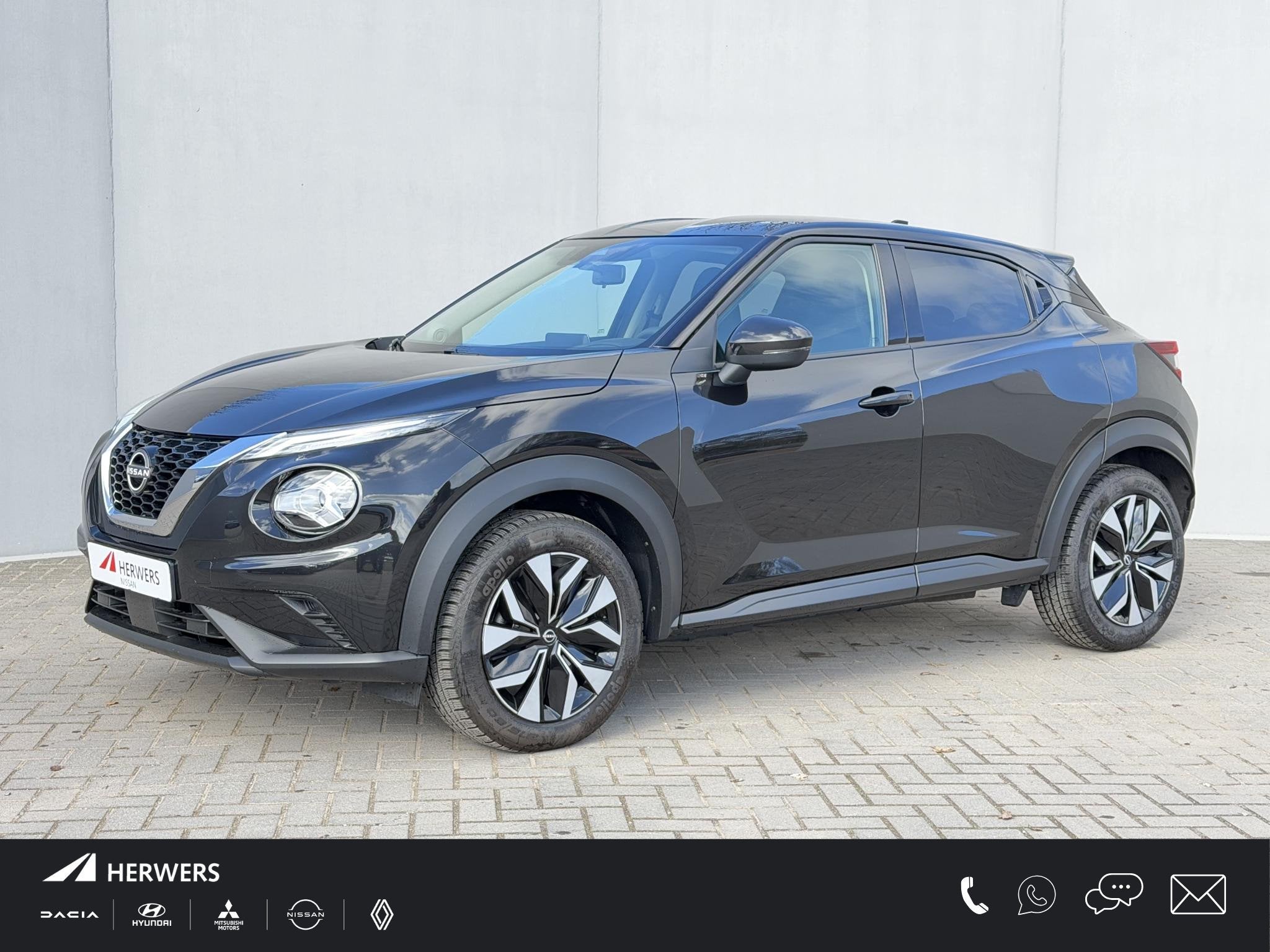 Nissan Juke 1.0 DIG-T Acenta / Fabrieksgarantie tot 03-2029, Voorwielaandrijving, Stof, Euro 6, Zwart