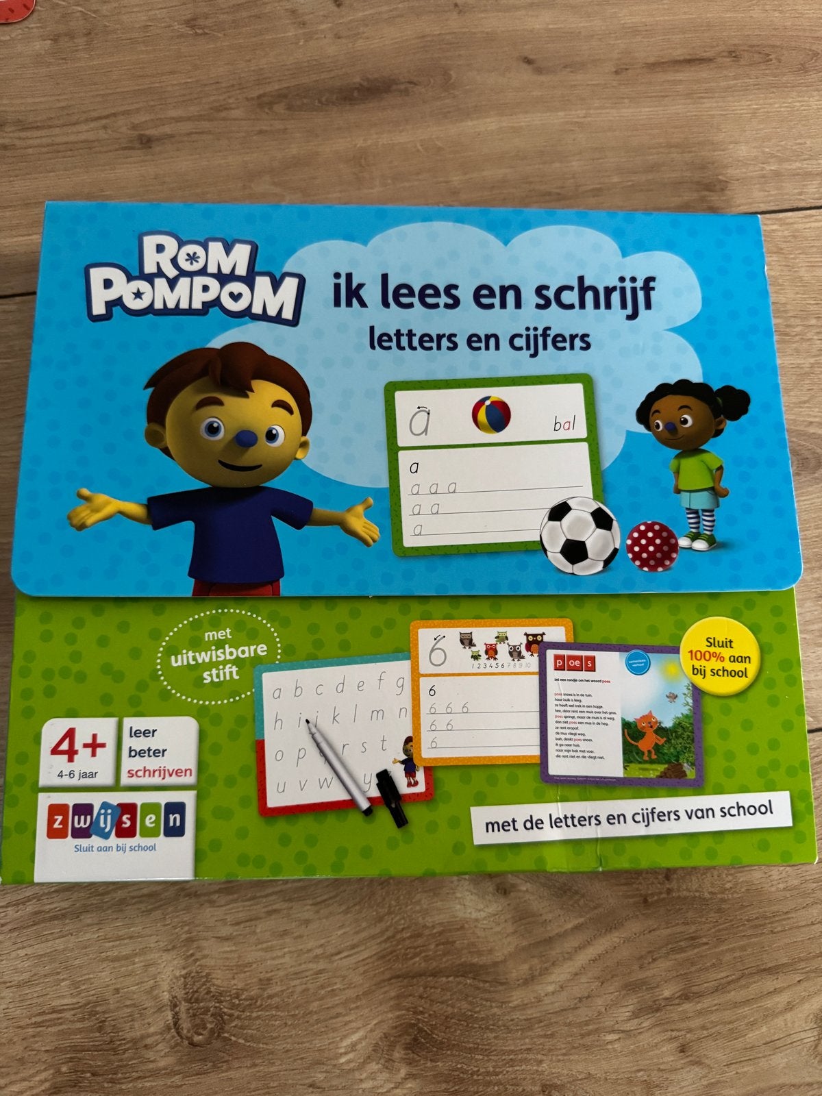 Rom Pom Pom Ik lees en schrijf letters en cijfers 4+, Kinderen en Baby's, Speelgoed | Educatief en Creatief, Ophalen of Verzenden