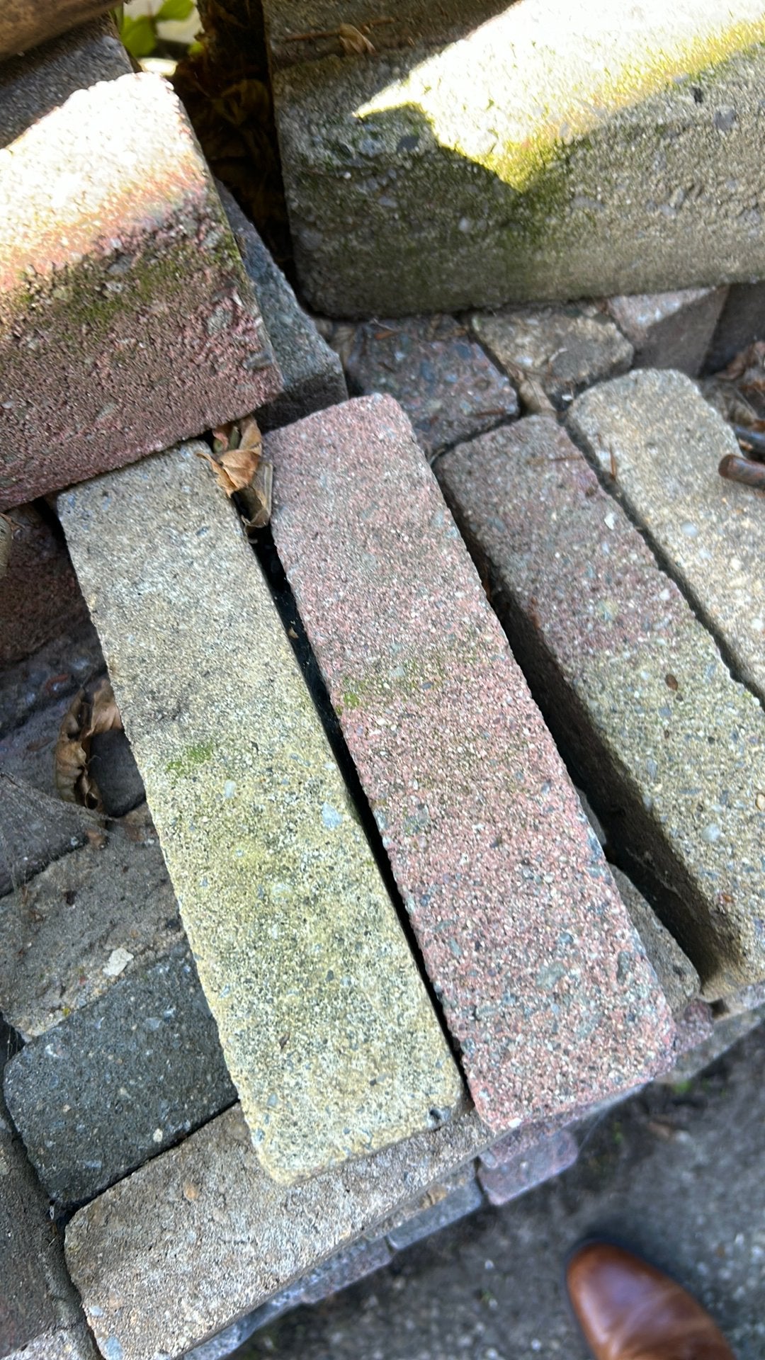 Waaltjes klinkers, Tuin en Terras, Ophalen, Gebruikt, Beton, Klinkers
