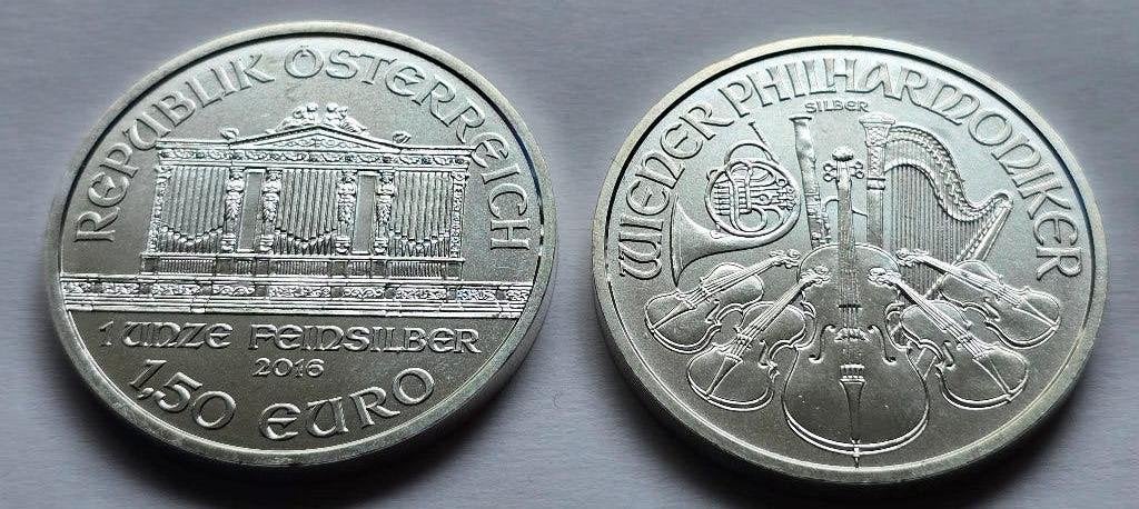 Zilveren Munten Wiener Philharmoniker (40 stuks), Postzegels en Munten, Munten | Europa | Euromunten, Oostenrijk, Setje, Zilver