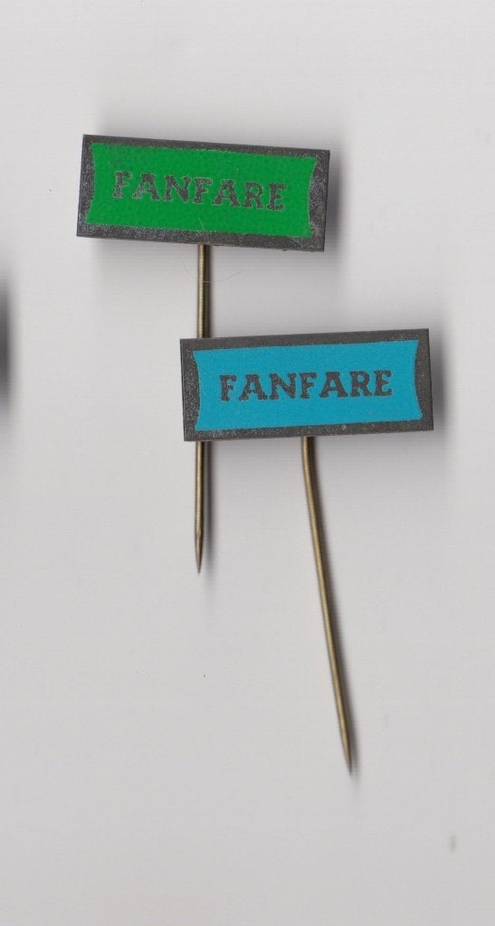 Fanfare Koffie speldjes, Verzamelen, Gebruikt, Niet vindbaar, Niet vindbaar, Speldje of Pin
