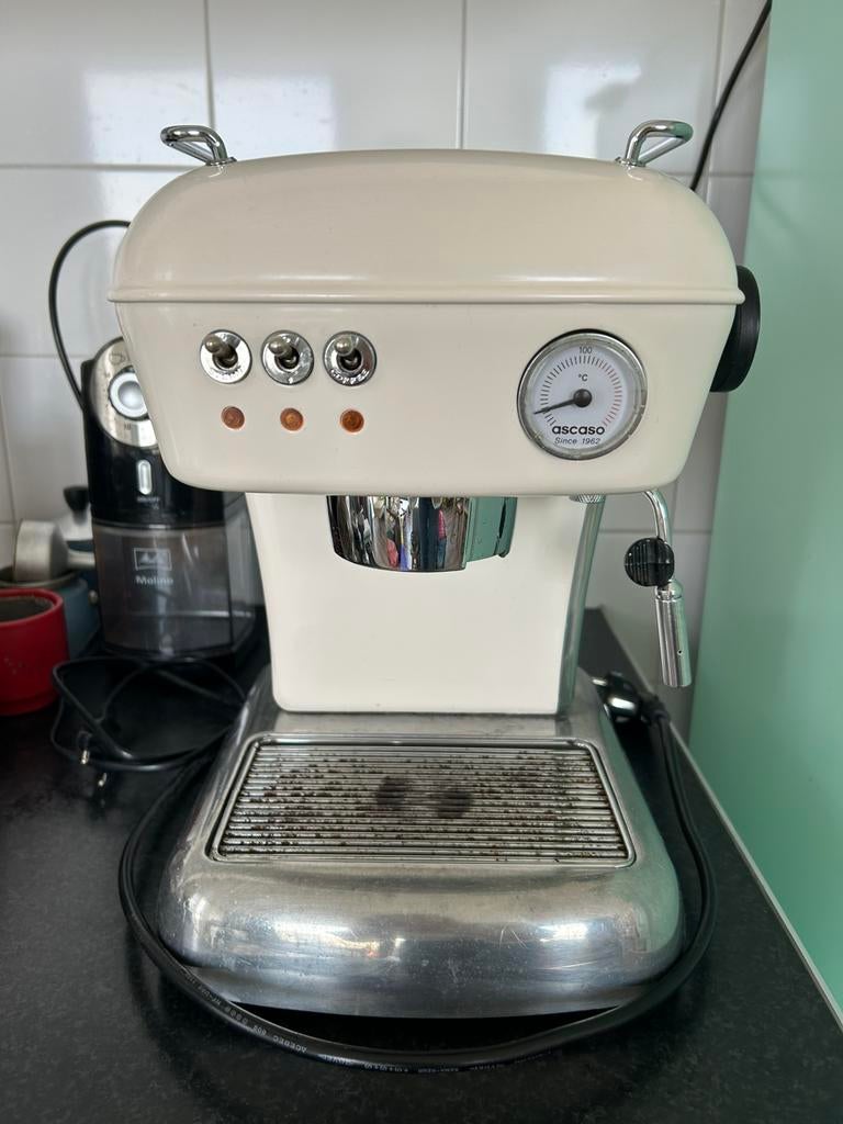 Ascaso Dream in beige, Witgoed en Apparatuur, Koffiezetapparaten, Gebruikt, Gemalen koffie, Koffiebonen, Espresso apparaat, Ophalen