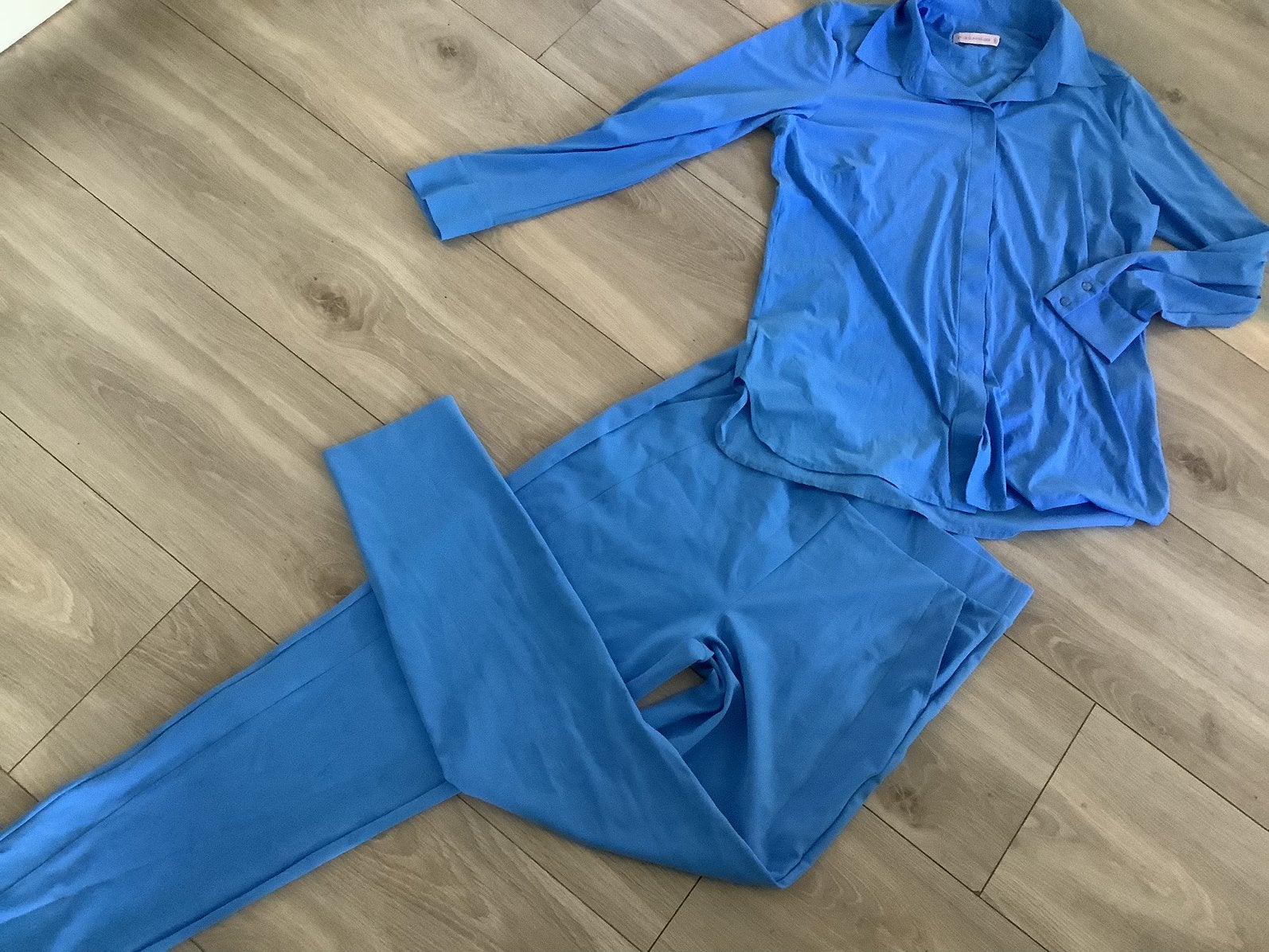 Studio Anneloes travelstof set l xl net een jumpsuit, Blauw, Maat 46/48 (XL) of groter, Ophalen of Verzenden, Zo goed als nieuw