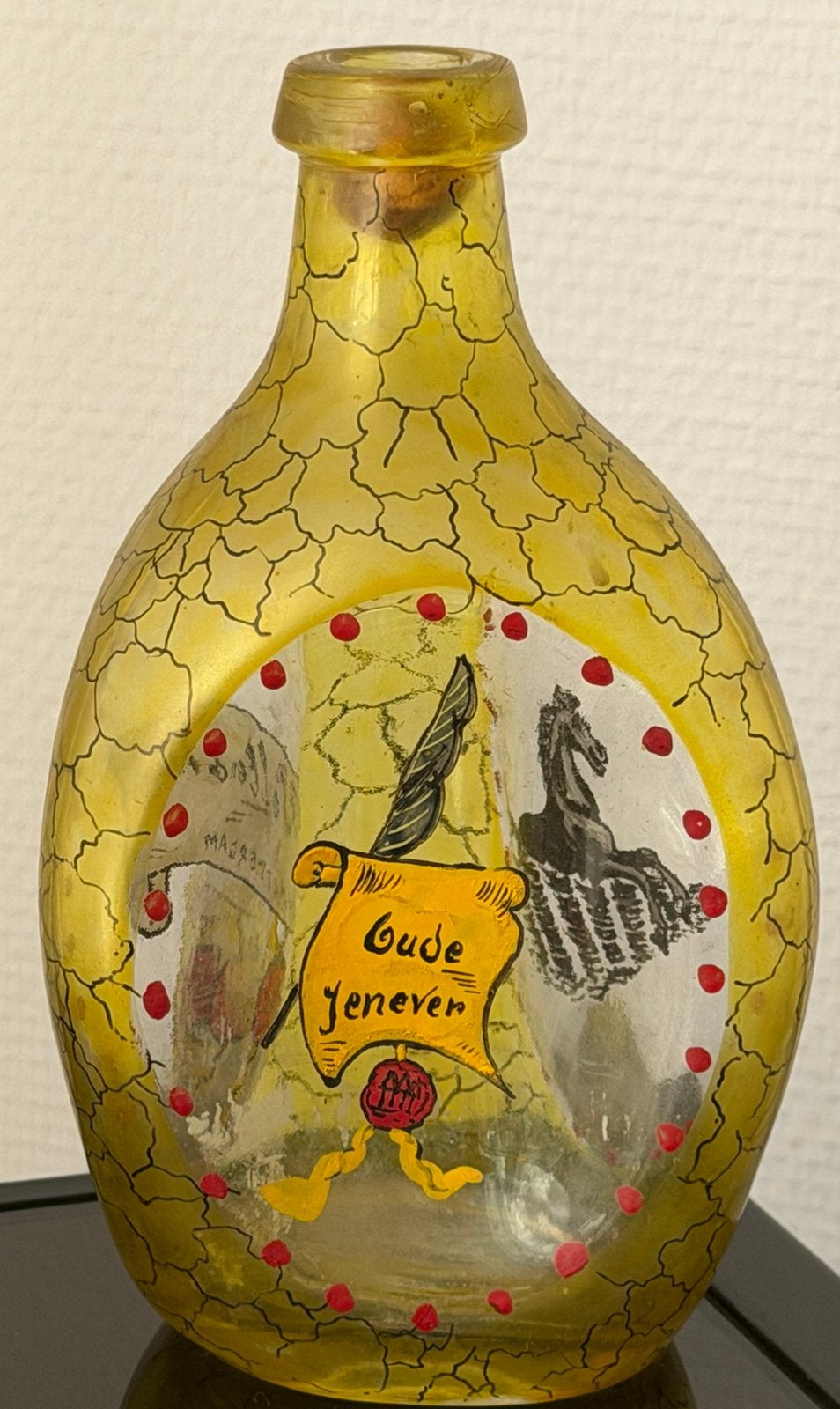 M.P. Pollen & Zoon. Rotterdam.  Oude Jenever lege fles !, Verzenden