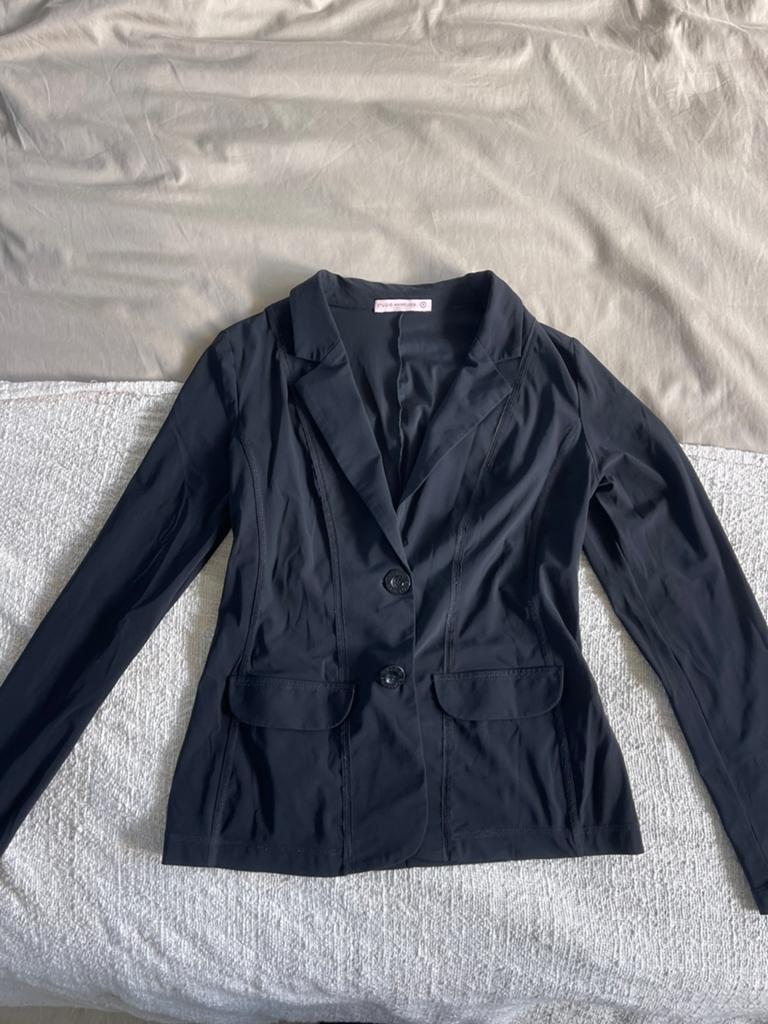 Studio Anneloes blazer zwart travelstof maat M, Ophalen of Verzenden, Zo goed als nieuw, Maat 38/40 (M), Zwart