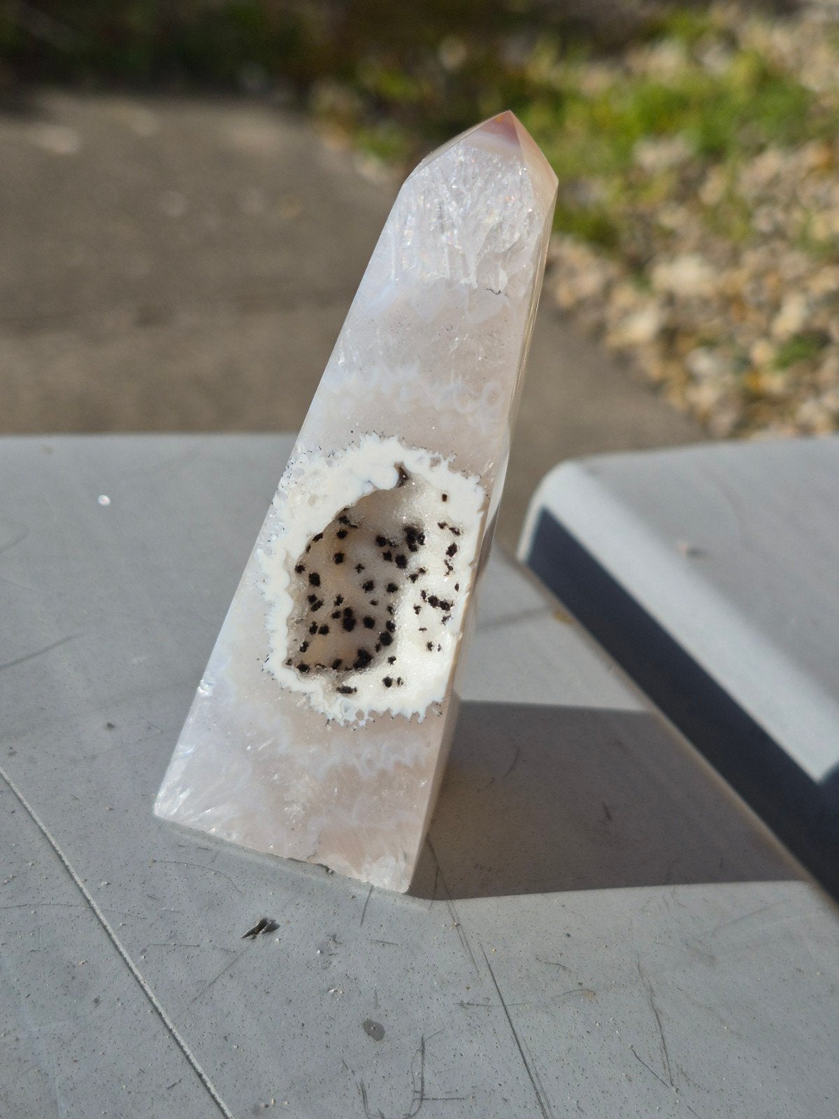 Druzy agaat toren, Ophalen of Verzenden