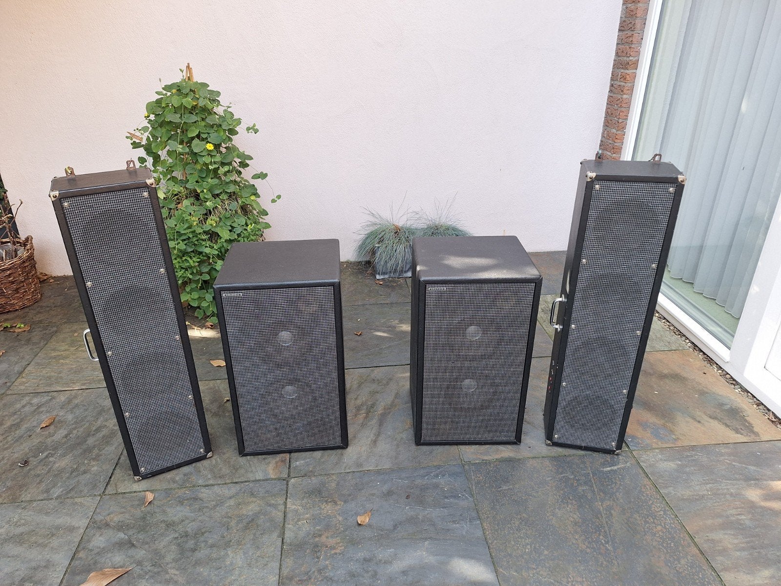 Luidsprekerset vintage 2 x 80 Watt, Ophalen, Gebruikt, 60 tot 120 watt, Philips