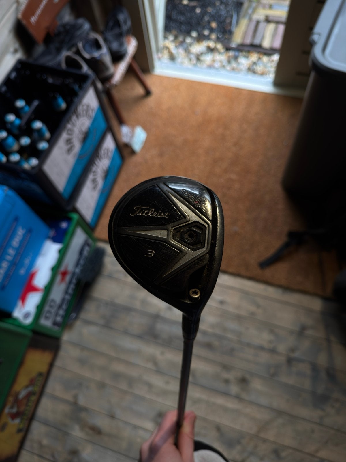 Titleist 915F houten 3 Golfclub (R flex) met Headcover, Ophalen, Gebruikt, Club