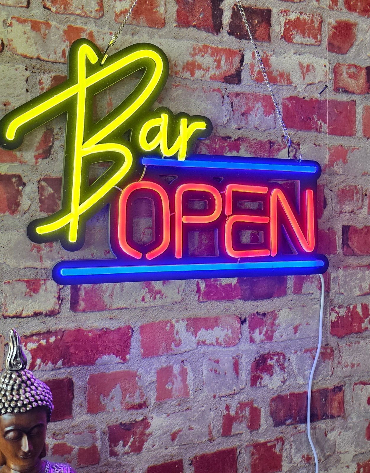 Bar Open Neon LED Verlichting - Sfeervolle Reclame, Ophalen of Verzenden, Nieuw, Lichtbak of (neon) lamp