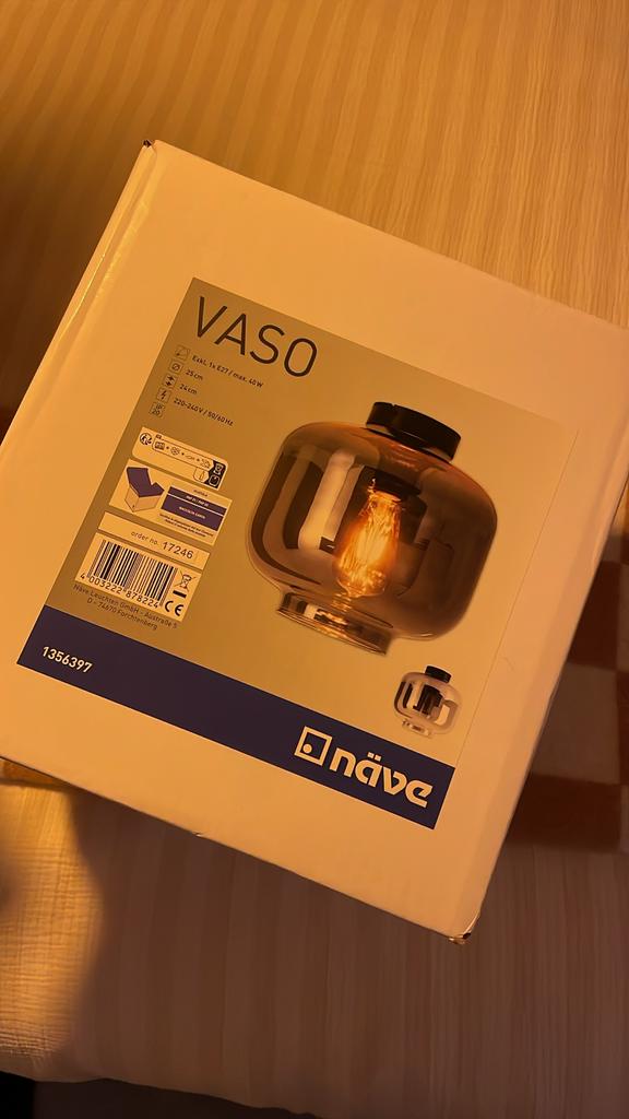 Vaso plafondlamp - Stijlvolle glazen plafondverlichting, Ophalen of Verzenden, Nieuw, Glas