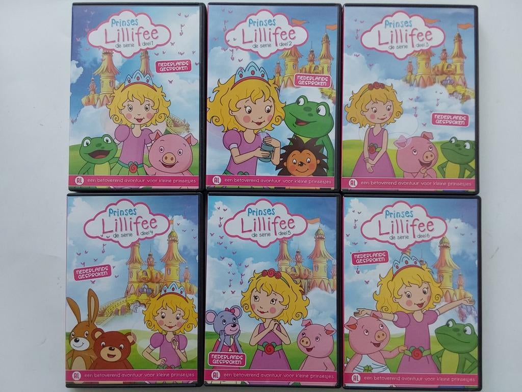 Prinses Lillifee de complete 6 - delige serie, Alle leeftijden, Ophalen of Verzenden, Zo goed als nieuw, Tekenfilm