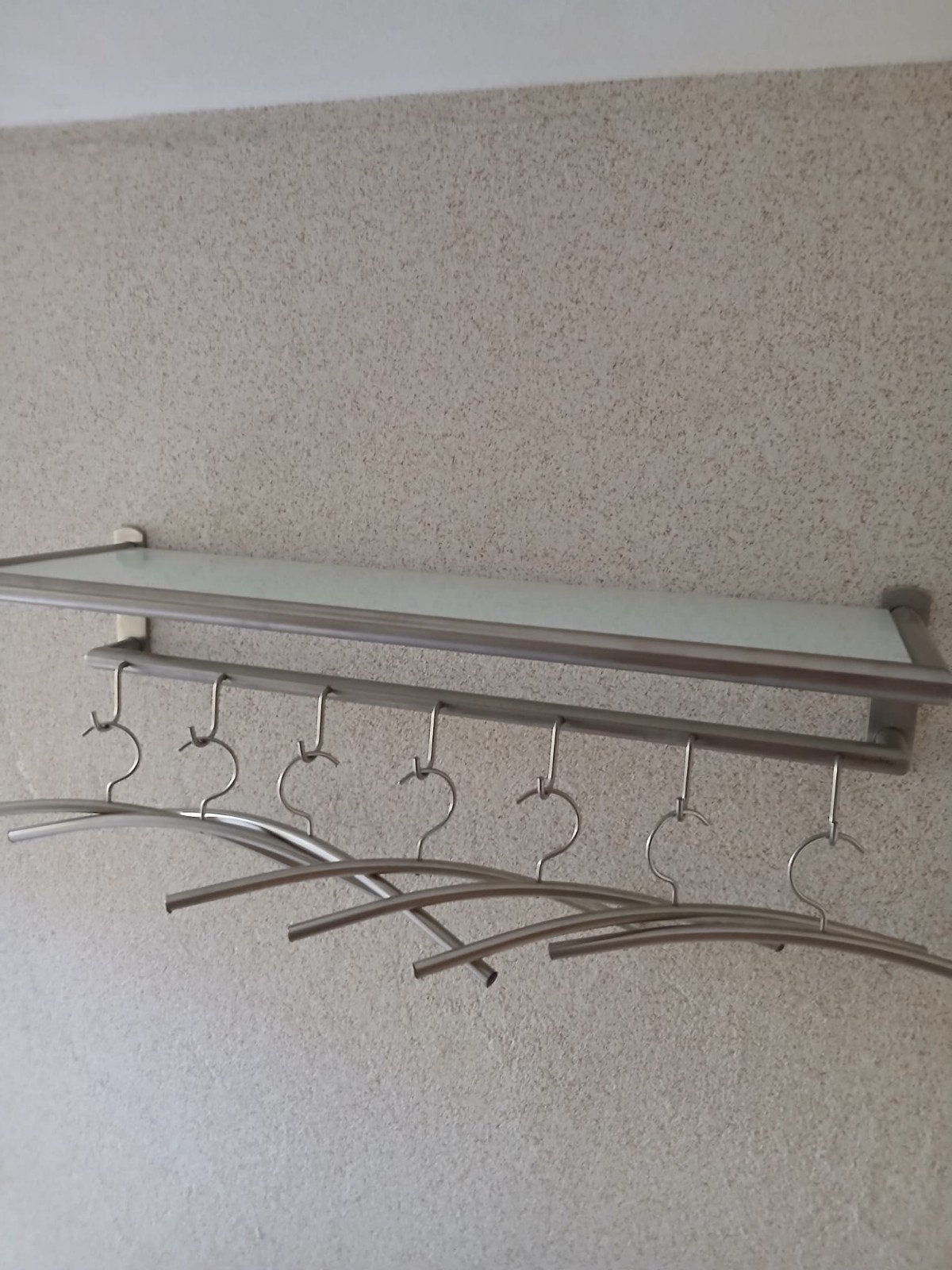Kapstok Bony design 90 cm breed met 7 hangers, Gebruikt, Minder dan 100 cm, Metaal, Ophalen